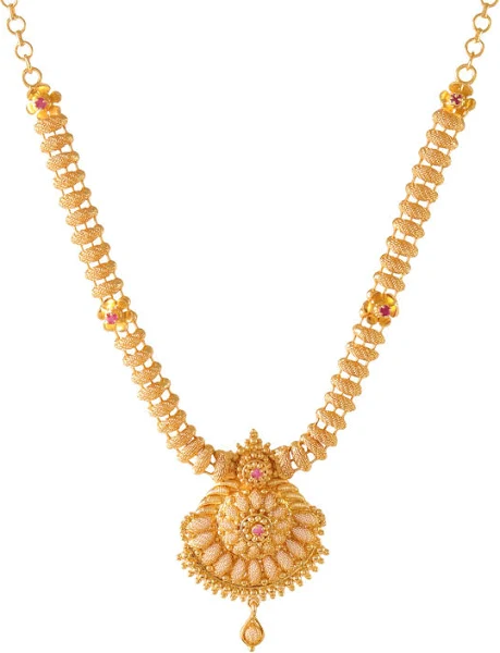 CUTE GOLD Traditional Designer Jewellery Stone Necklace